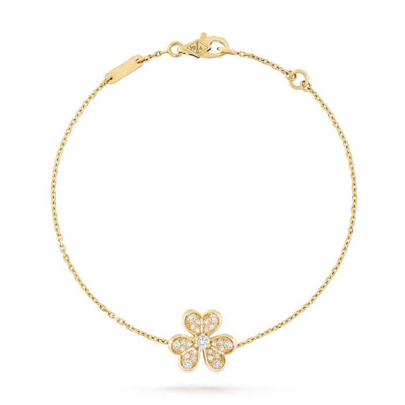 ¡®Aura Jewels¡¯FRIVOLE GOLD FLOWER DIAMOND BRACELET