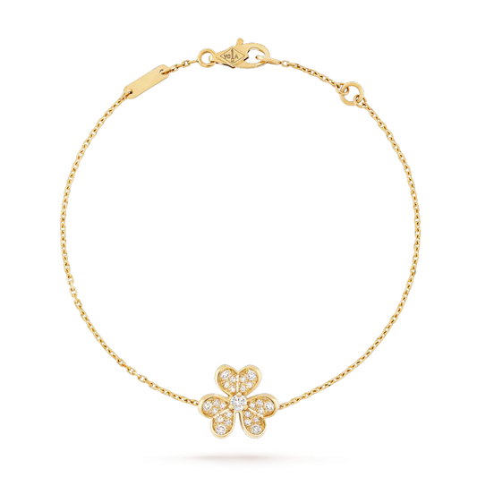 ¡®Aura Jewels¡¯FRIVOLE GOLD FLOWER DIAMOND BRACELET