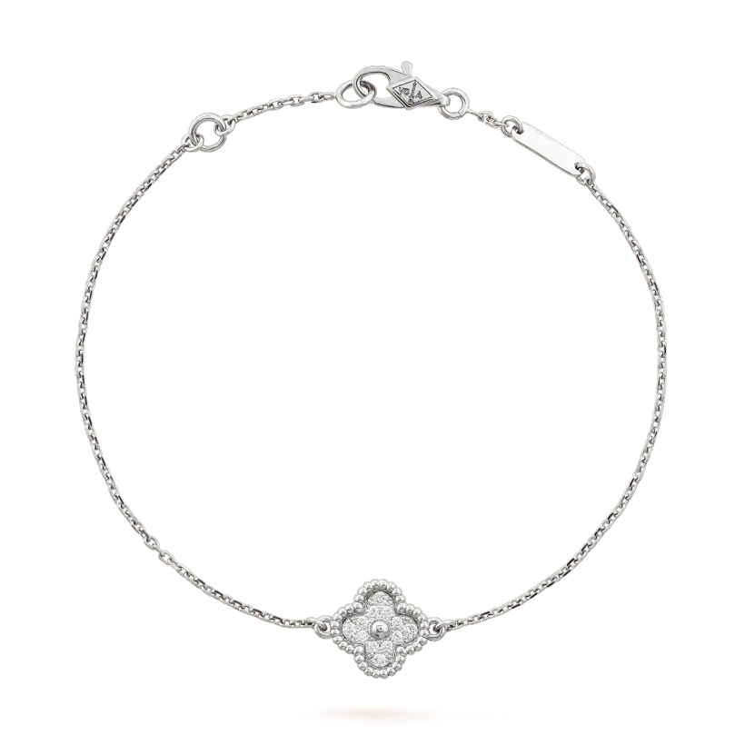 ¡®Aura Jewels¡¯CLOVER  SINGLE FLOWER BRACELET SILVER