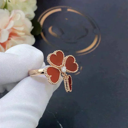 ¡®Aura Jewels¡¯SWEET CLOVER CARNELIAN RING