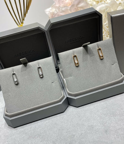 [Aura Jewels]MOVE UNO SMALL 1 DIAMOND EARRINGS